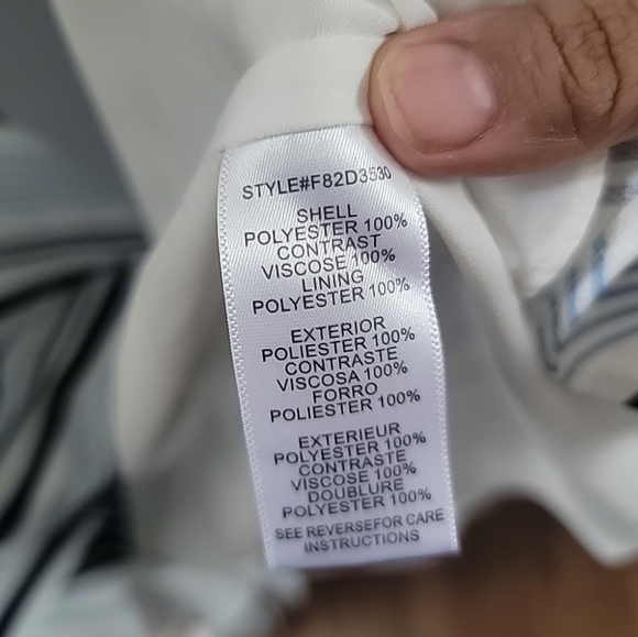 Adelyn Rae Midi Dress Size S Stripes Adjustable Straps Vacation Date Night - Picture 6 of 7